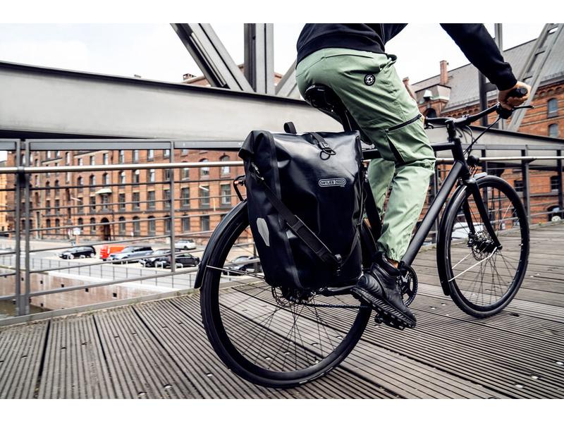 Ortlieb Fahrradtasche Back-Roller Free, Schwarz Hinterradtasche im Doppelpack