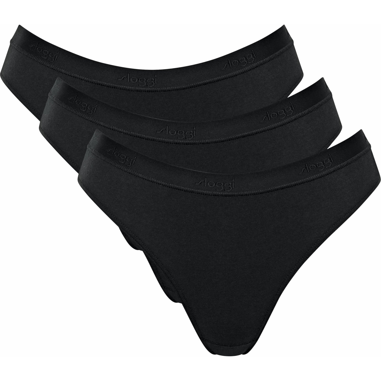 Sloggi Slip DA 3er Casual H,XXL, schwarz