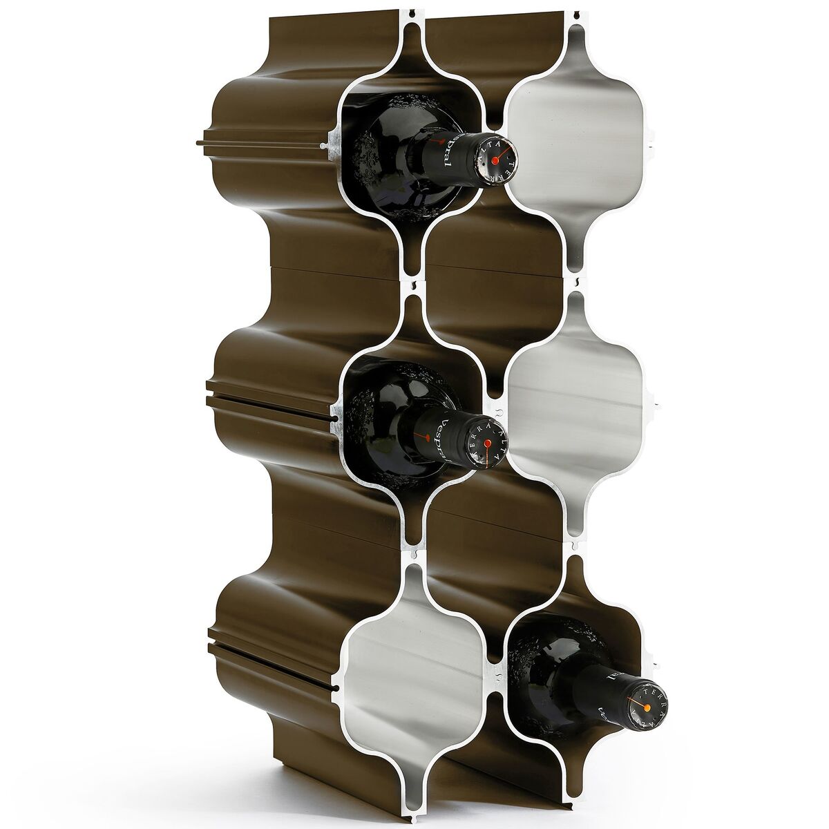Hex vinholder, 3-pack, bronse