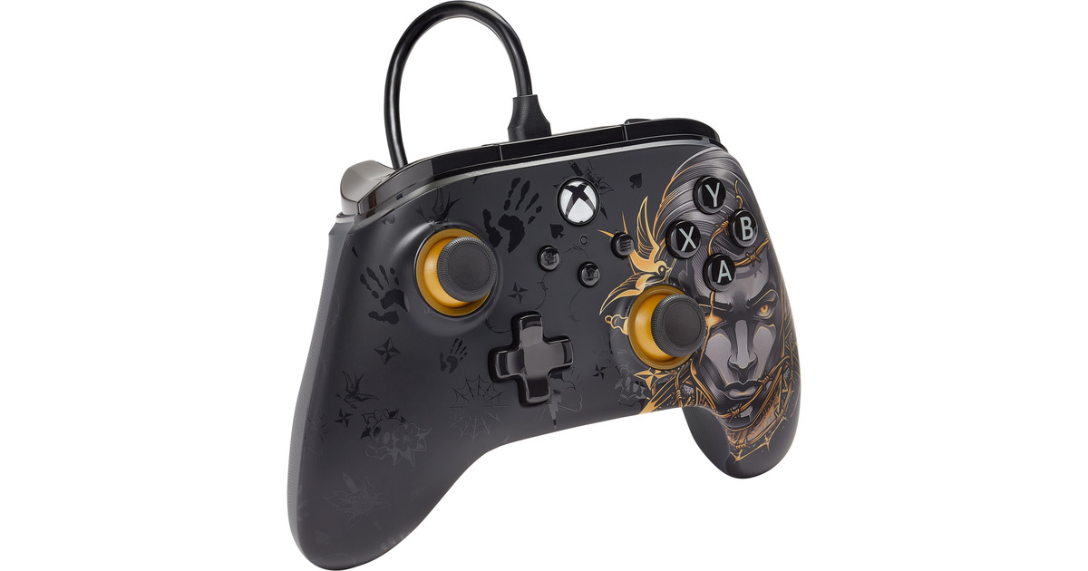 PowerAXbox Wired Controller Midas  (Zwart/goud, Xbox Series X|S, Xbox One, Windows)
