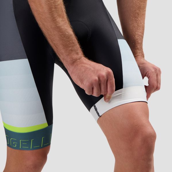 Rogelli Hero 2 Bib Cykelshorts, Black/Blue/Lime