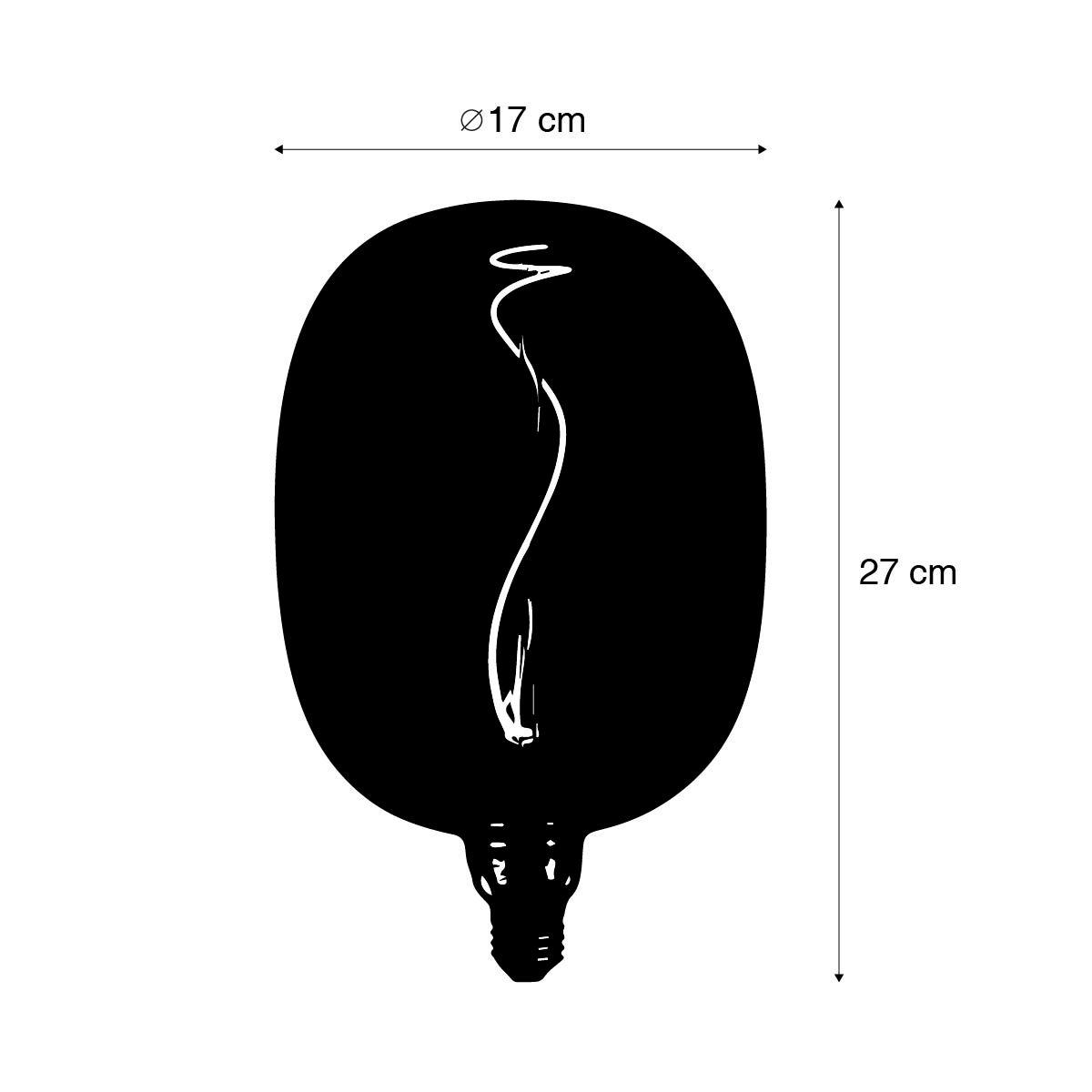 E27 dimbare LED lamp DECO 5W 130lm 1800K