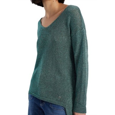 Pull femme Maille Unie Asymetrique Lurex PLEASE