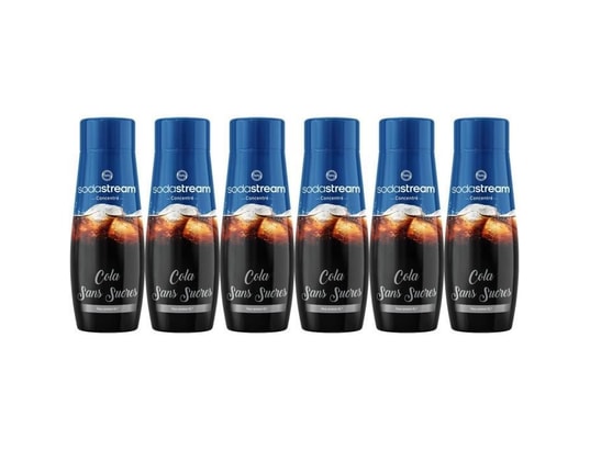 SODASTREAM - Lot de 6 concentrés cola sans sucres - 440ml