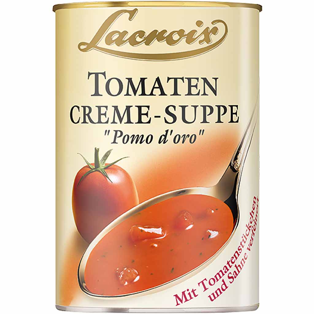 Lacroix Suppe Tomaten Creme Suppe Pom d'Oro 400ml MHD:1.9.27