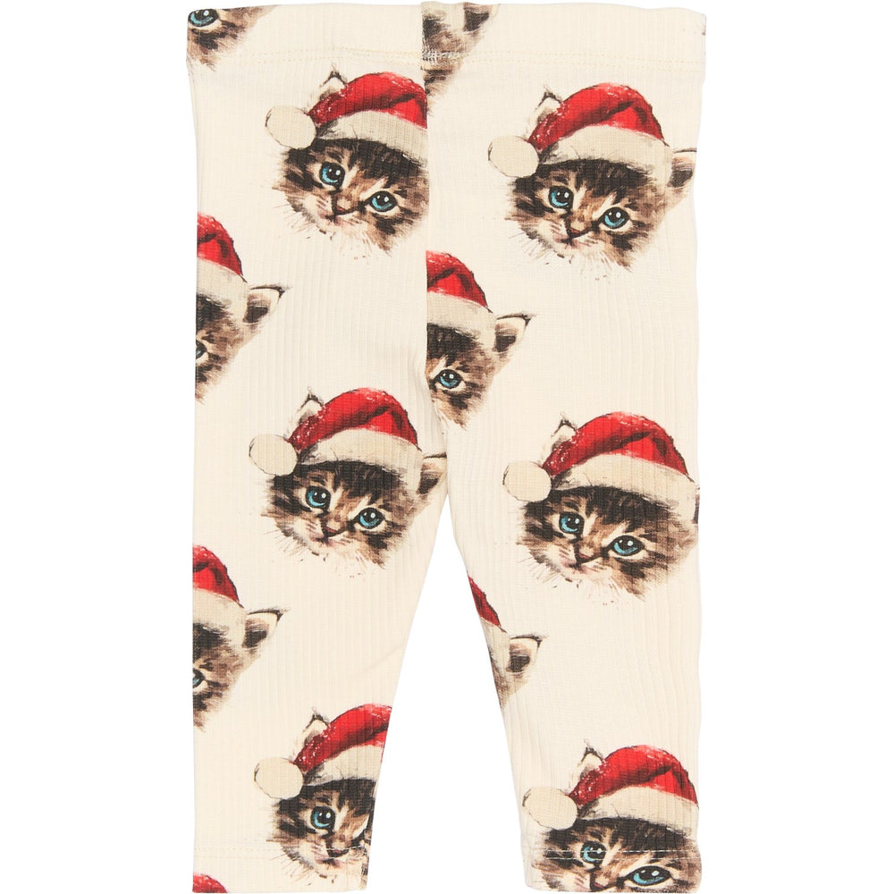 Køb THE NEW Siblings Gardenia Cat AOP Holiday Rib Leggings