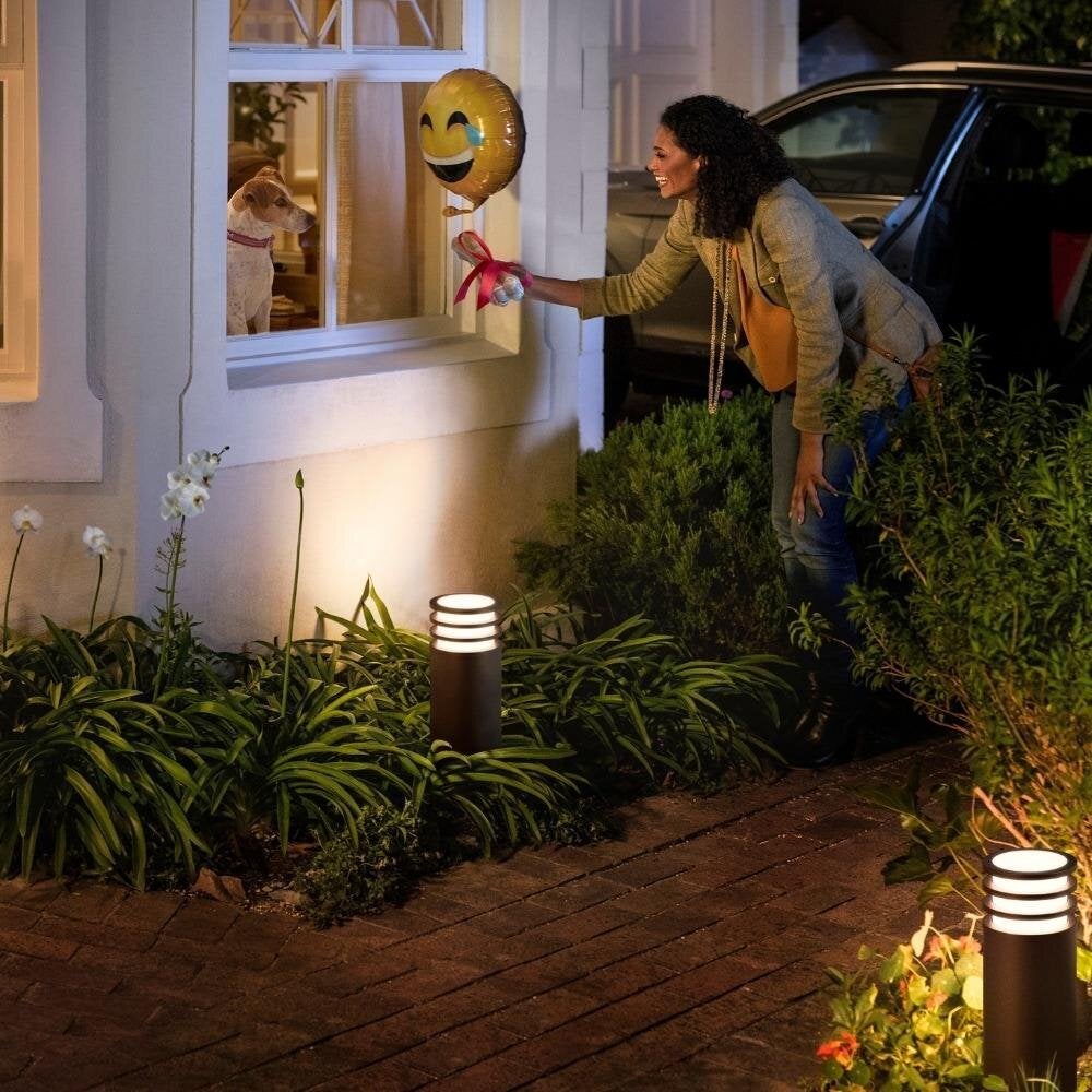 Philips Hue White Ambiance Lucca - Sokkellamp, antraciet