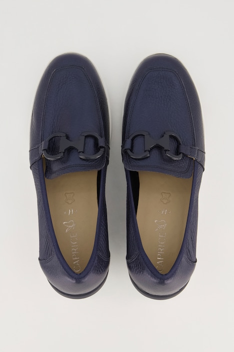 Caprice Hirschleder-Mokkasins, Zierspange, Komfortweite