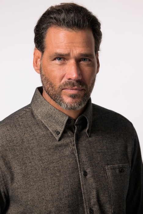 JP 1880 Hemd, Langarm, Herringbone, Buttondown-Kragen, Modern Fit, bis 8 XL
