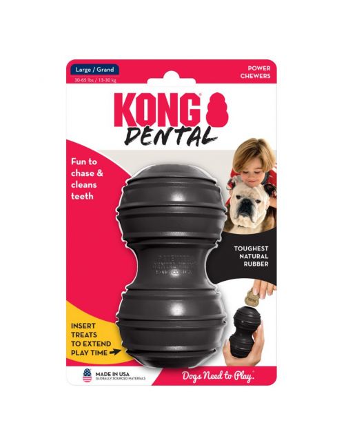 Kong Extreme Dental - Hondenspeelgoed - Zwart L