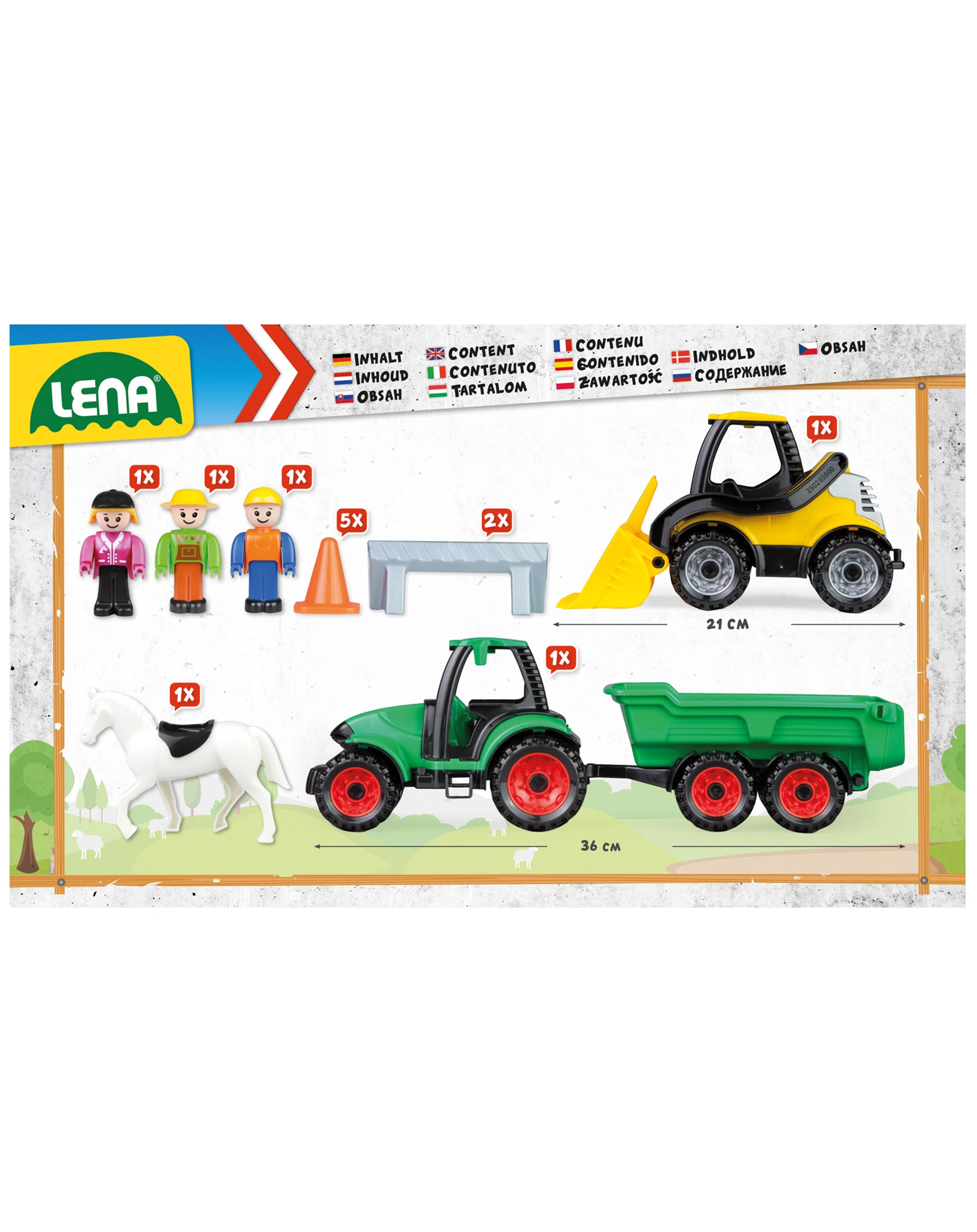 Truckies-Set BAUERNHOF mehrteilig in bunt