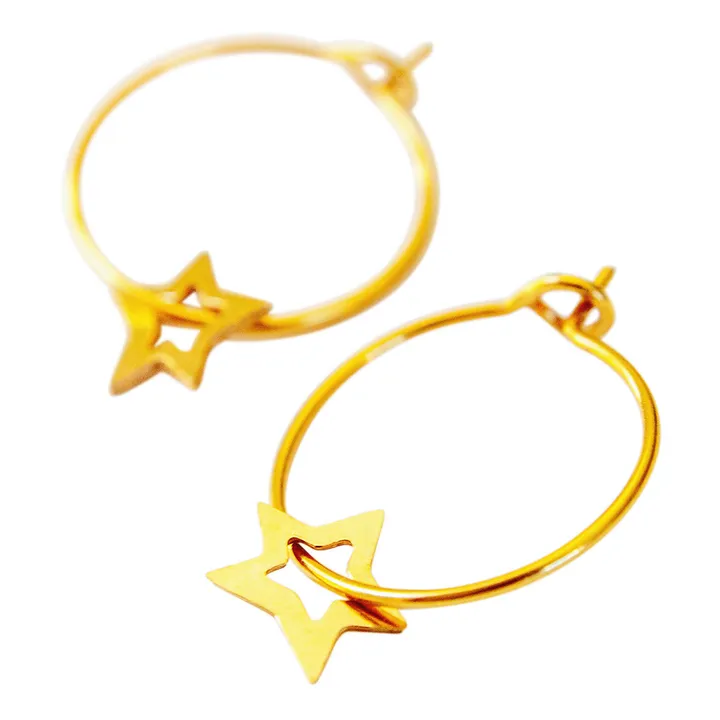Adorabili Petites Créoles Etoile x Smallable | Doré
