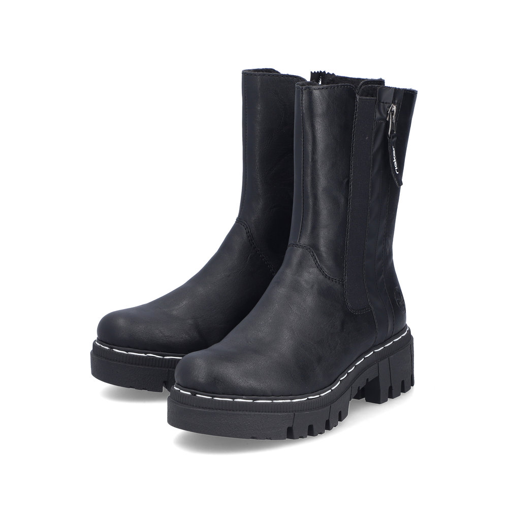 Rieker Damen-Stiefelette Schwarz