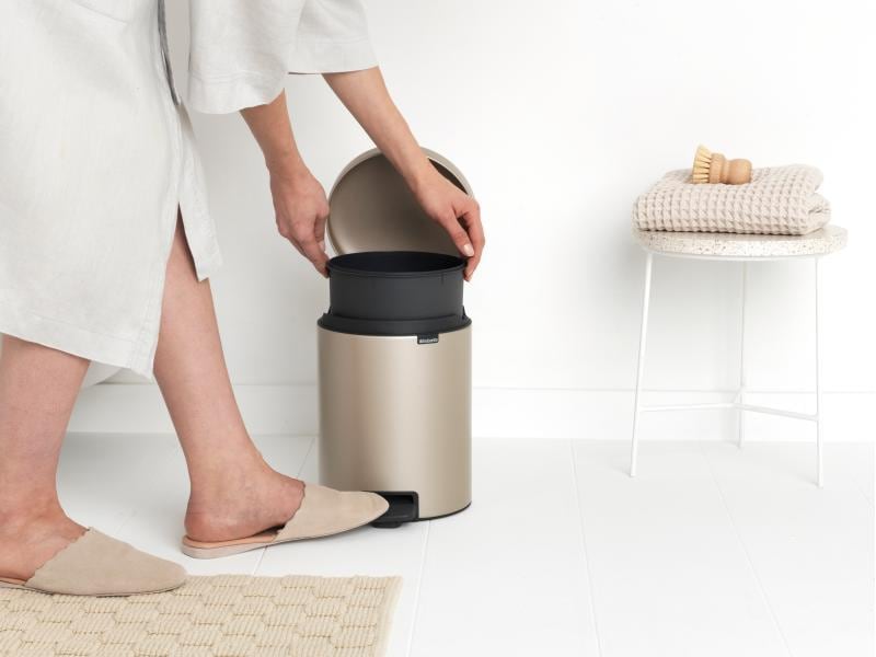 Brabantia Kosmetikeimer NewIcon 5 l, Champagner Eimer