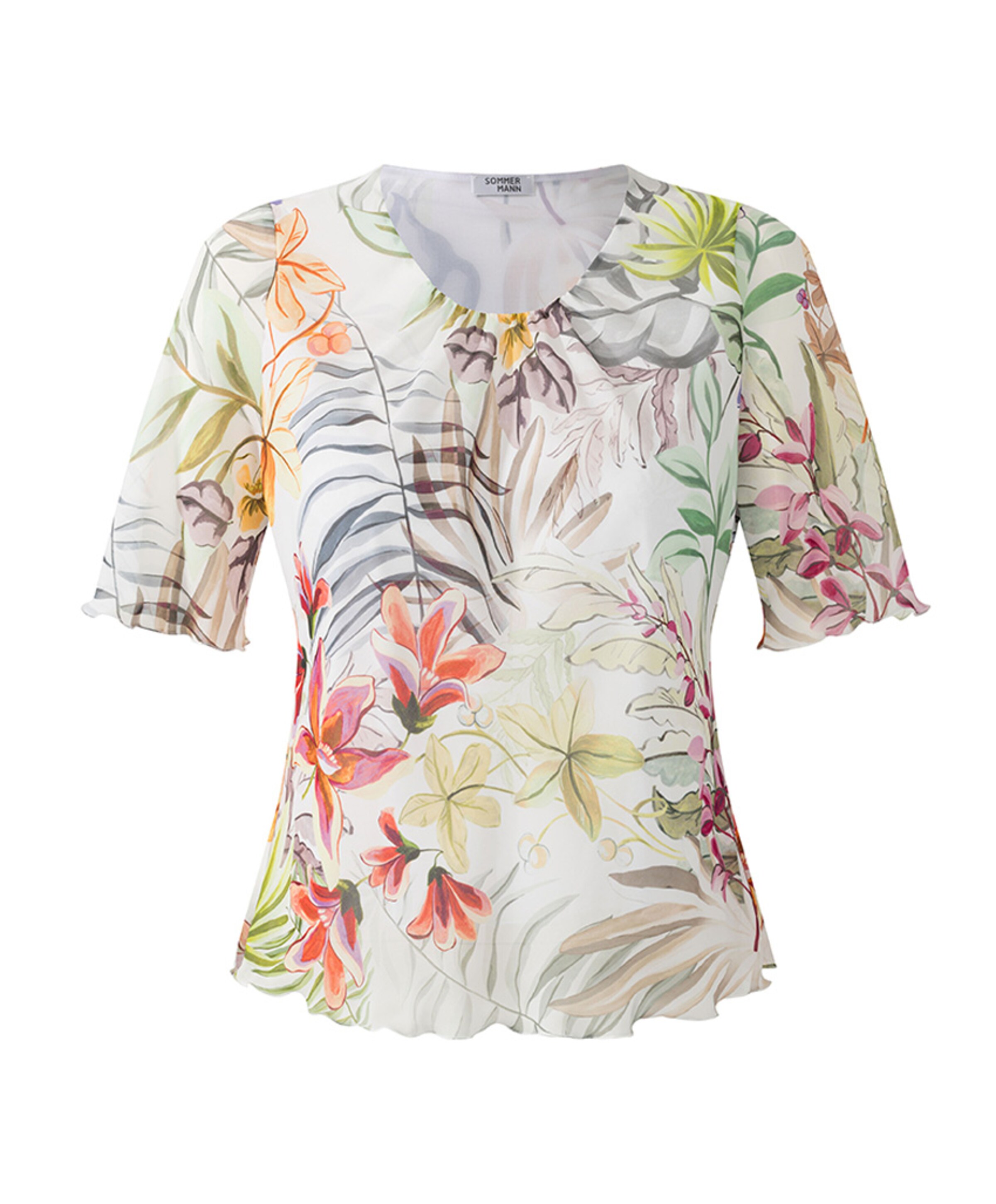 Sommermann Dames T-shirt multicolor