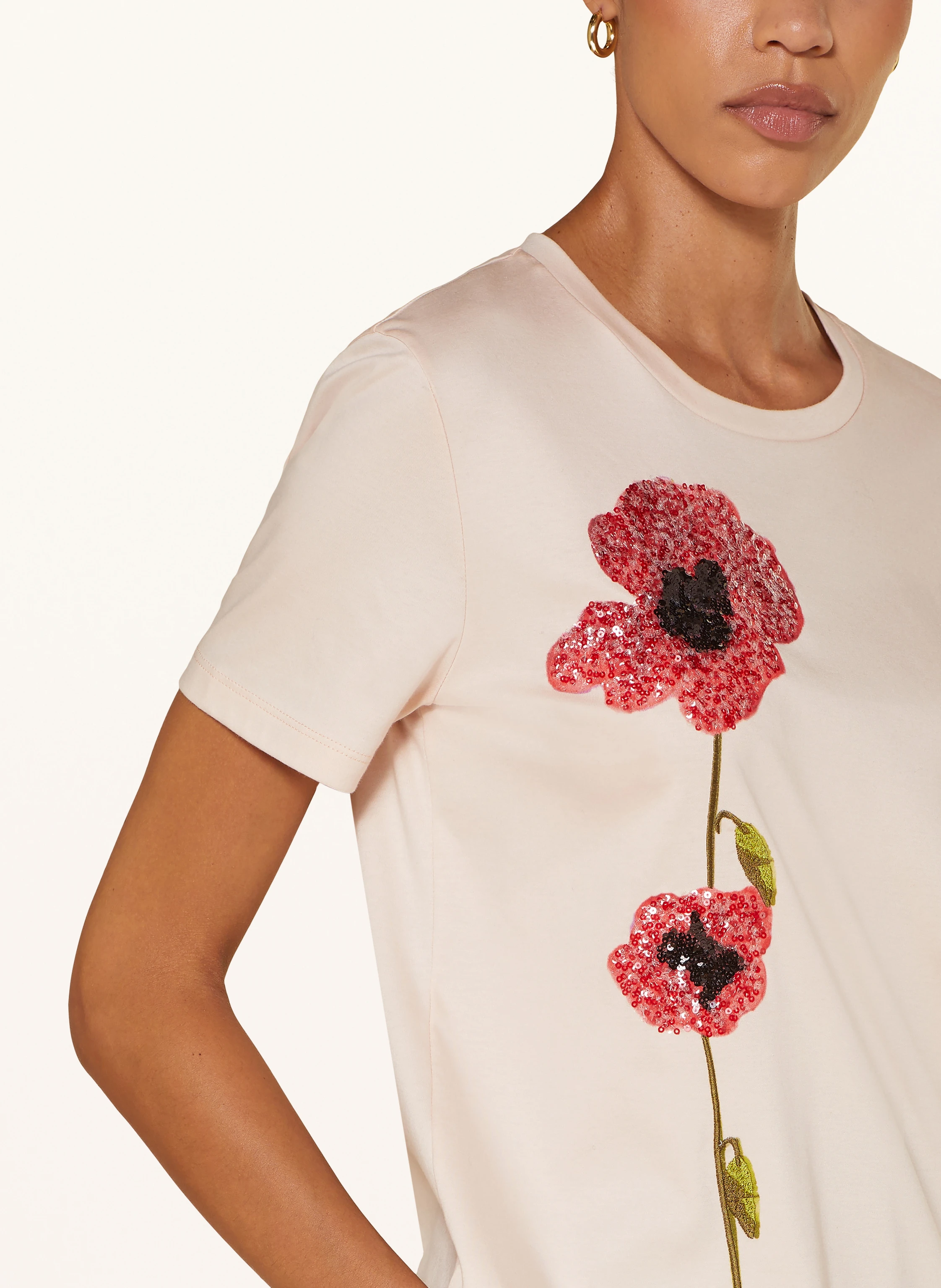 Max Mara STUDIO T-Shirt LAGHI mit Pailletten