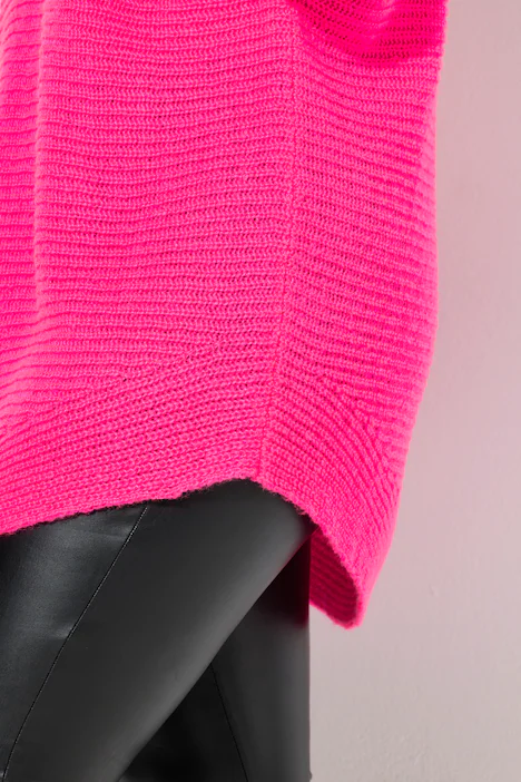 Pullover, Loose Fit, Fledermaus-Ärmel, Zier-Schnürung, neon berry