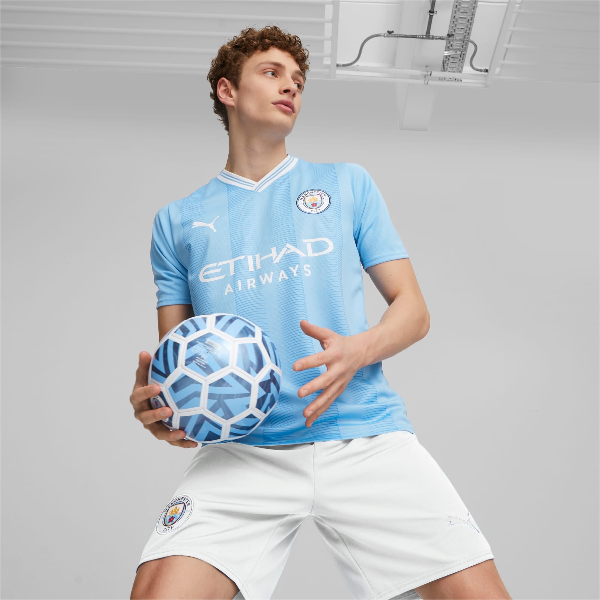 Manchester City Hjemmedrakt 2023/24 Herre Team Light Blue/Puma White