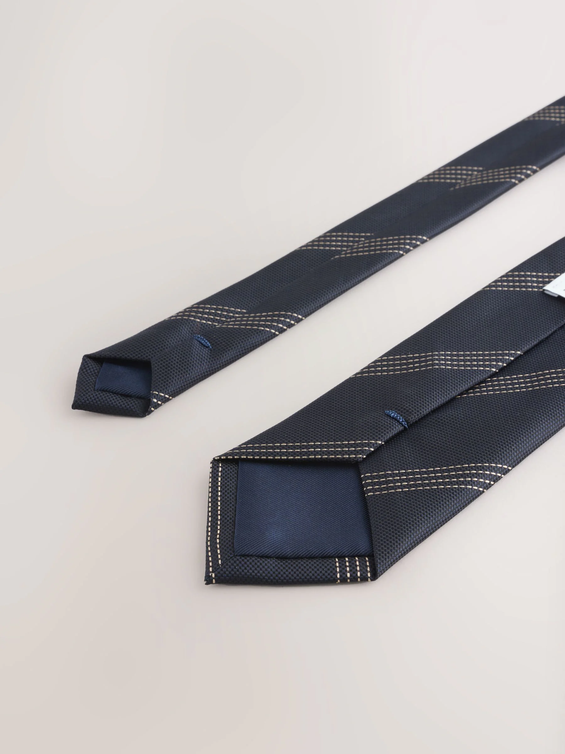 Marineblauw - Das met patroon