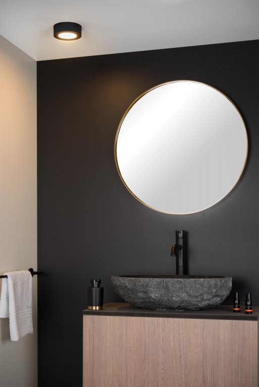 Lucide Brice Ø12 plafondlamp LED badkamer IP44 wit