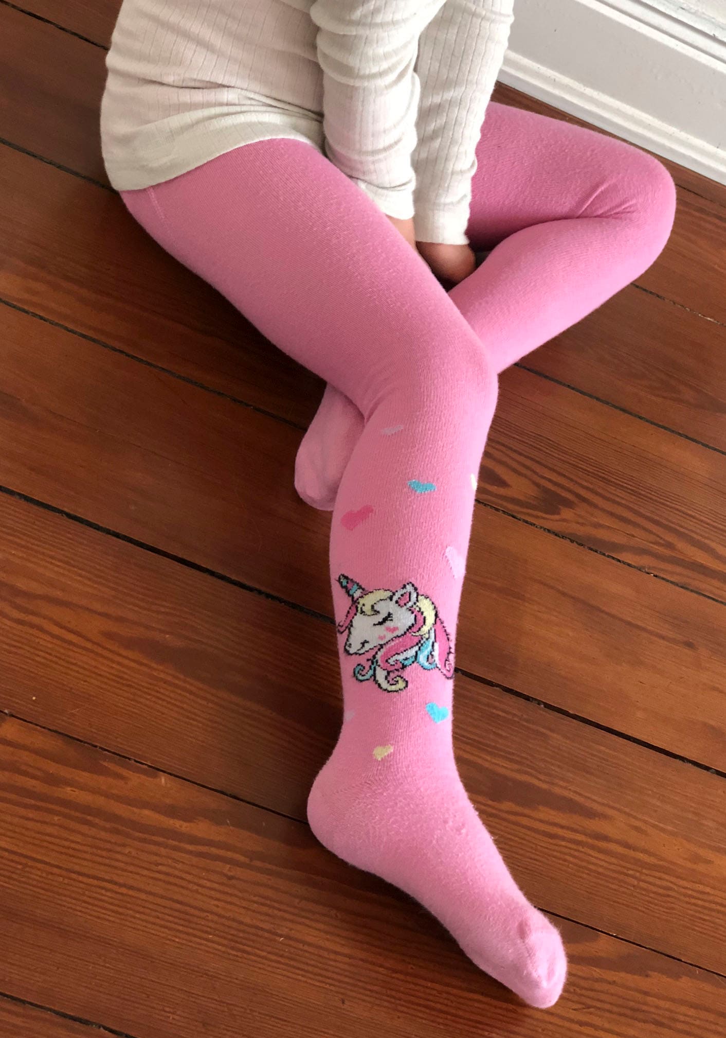 H.I.S Strickstrumpfhose Packung, 3 Stk. tlg. mit eingestrickten Einhorn Motiven