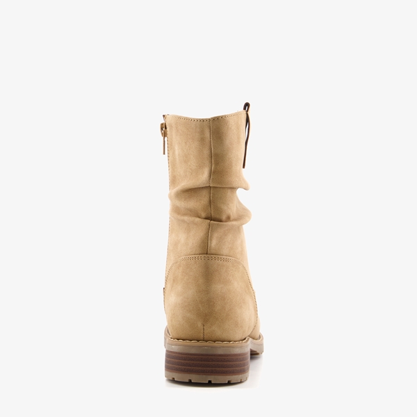 Blue Box dames enkellaarsjes beige
