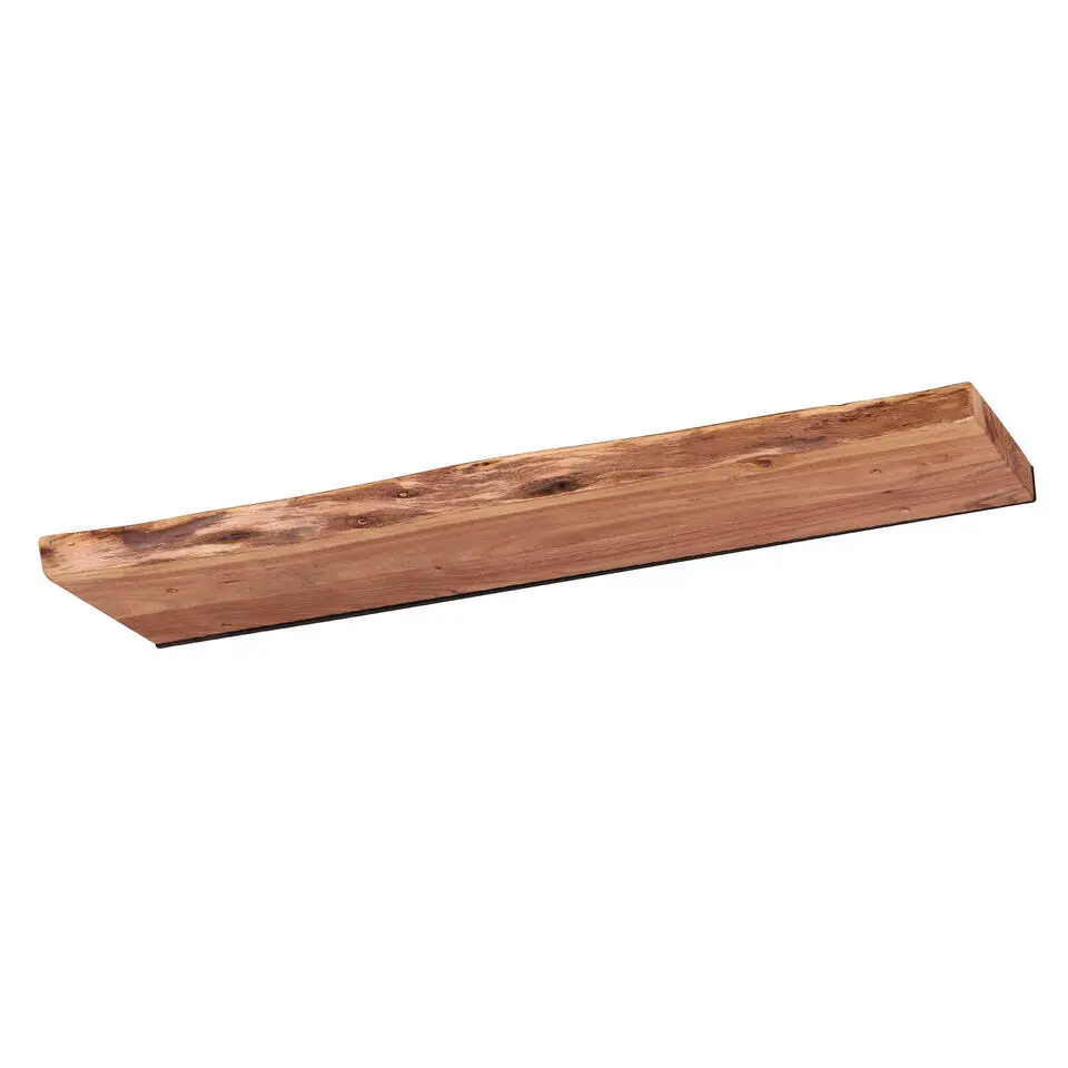 Hoyz - Wandplank Edge - 90cm Breed - Acaciahout - Bruin
