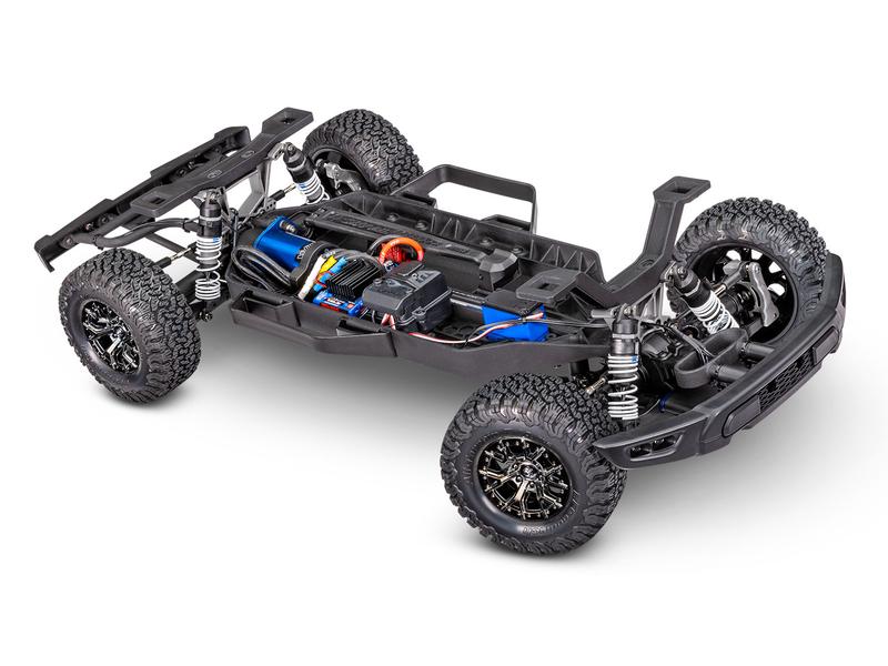 Traxxas Short Course Truck Ford F-150 Raptor R Schwarz, ART Scale Off-Road Ford F-150 Raptor Pick-up RC Modell mit Brushless Antrieb