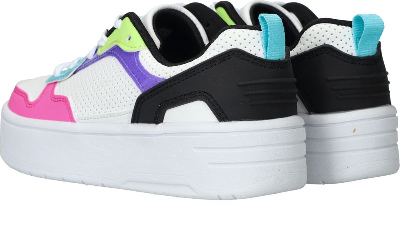 Skechers Court High Color Crush Sneakers Wit Meisjes