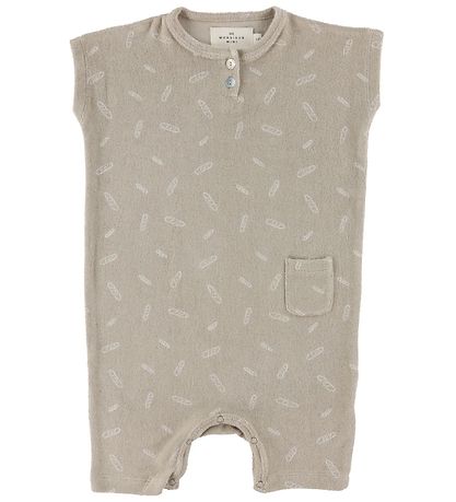 Monsieur Mini Sommerstrampler - Terry - Beiges Baguette