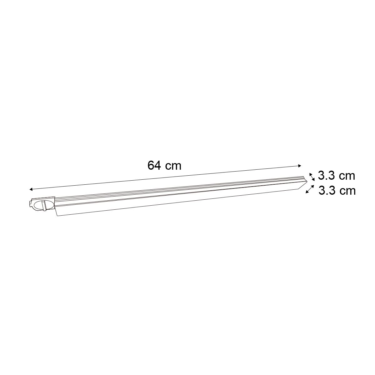 Moderne plafondlamp zwart voor railsysteem 1-fase 15W 1180 lm 2700-3800K - Iconic Tsiri