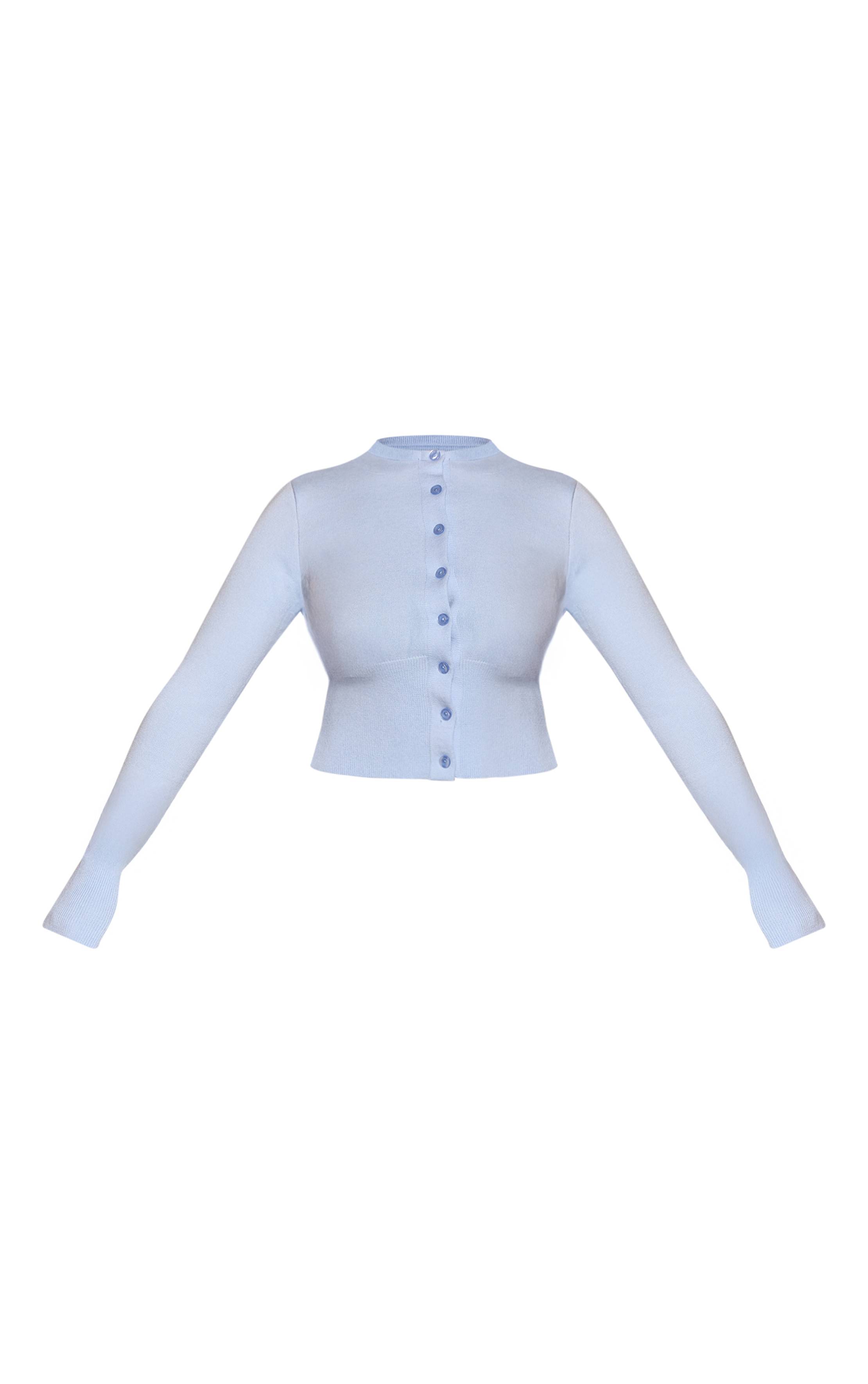 Bleu Pantalon En Maille À Taille Nouée Shape