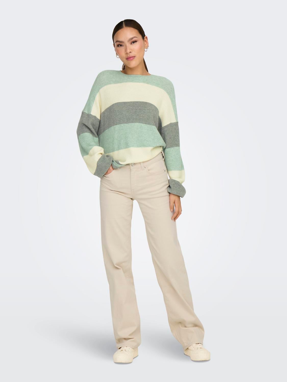 ONLATIA Strickpullover Silt Green