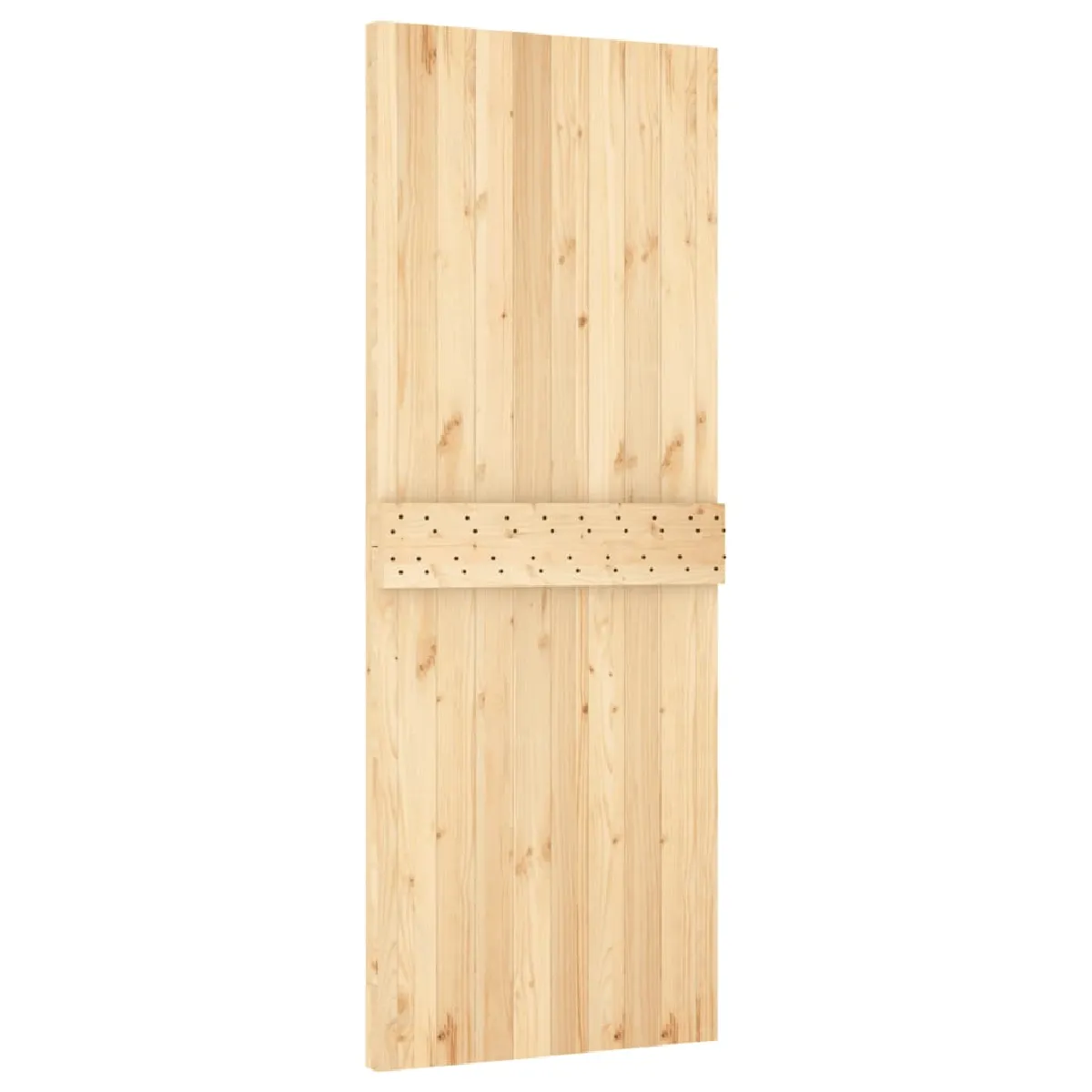 vidaXL Porte coulissante avec quincaillerie - Pin massif