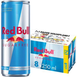 Red Bull Energy Drink Sugar Free 7+1 250ML