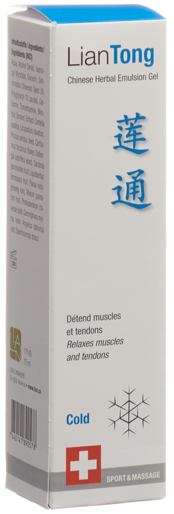 LIANTONG Chinese Herbal Emulsion Gel<br>75 ml, Dispenser, Gel, Cold