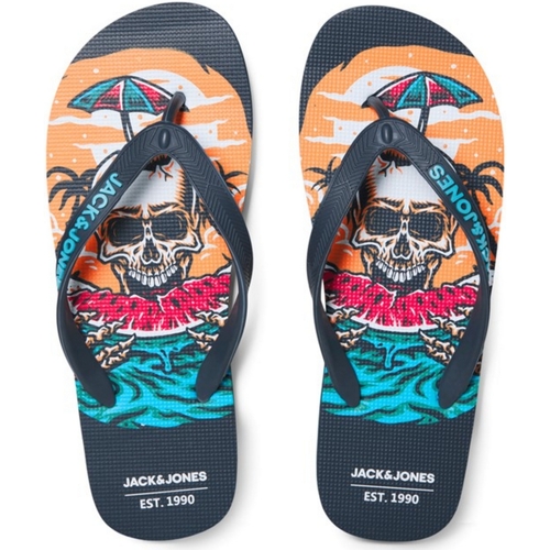 Jack & Jones - 12230633 JFWCOLOUR SKULL FLIP FLOP ASPHALT Gris