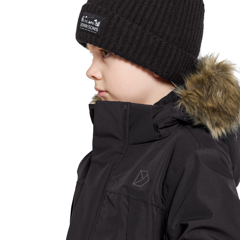Didriksons Oxid Parka Kinder schwarz
