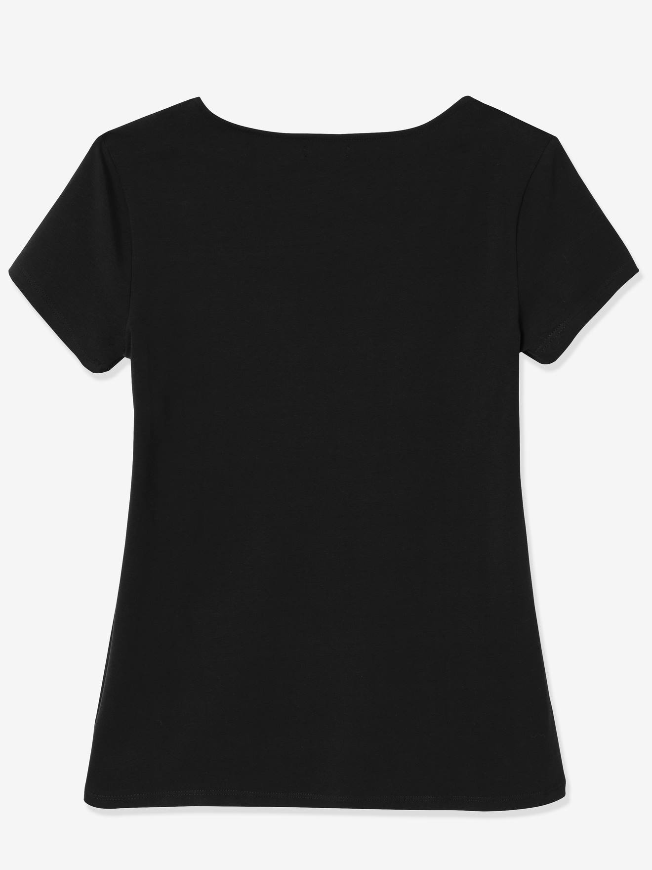 Conjunto de 2 camisetas lisas azul-escuras para gestantes e lactantes.