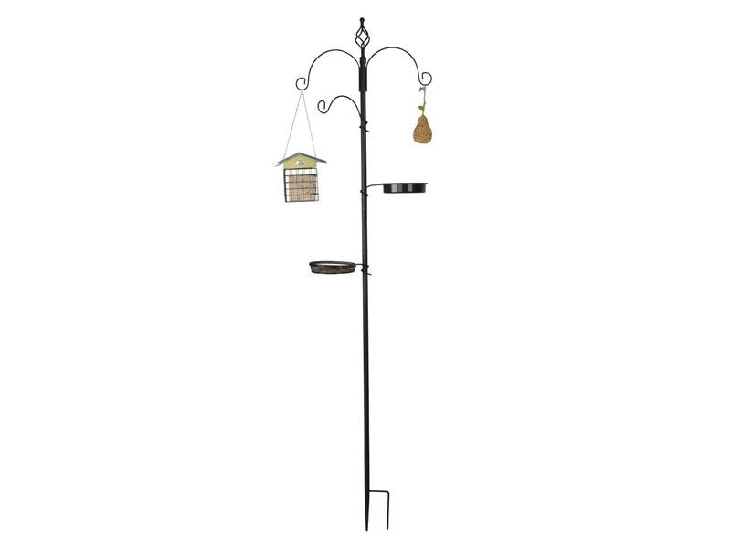 Esschert Design Futterspender Futterstation L Futter- und Badeplatz für Gartenvögel