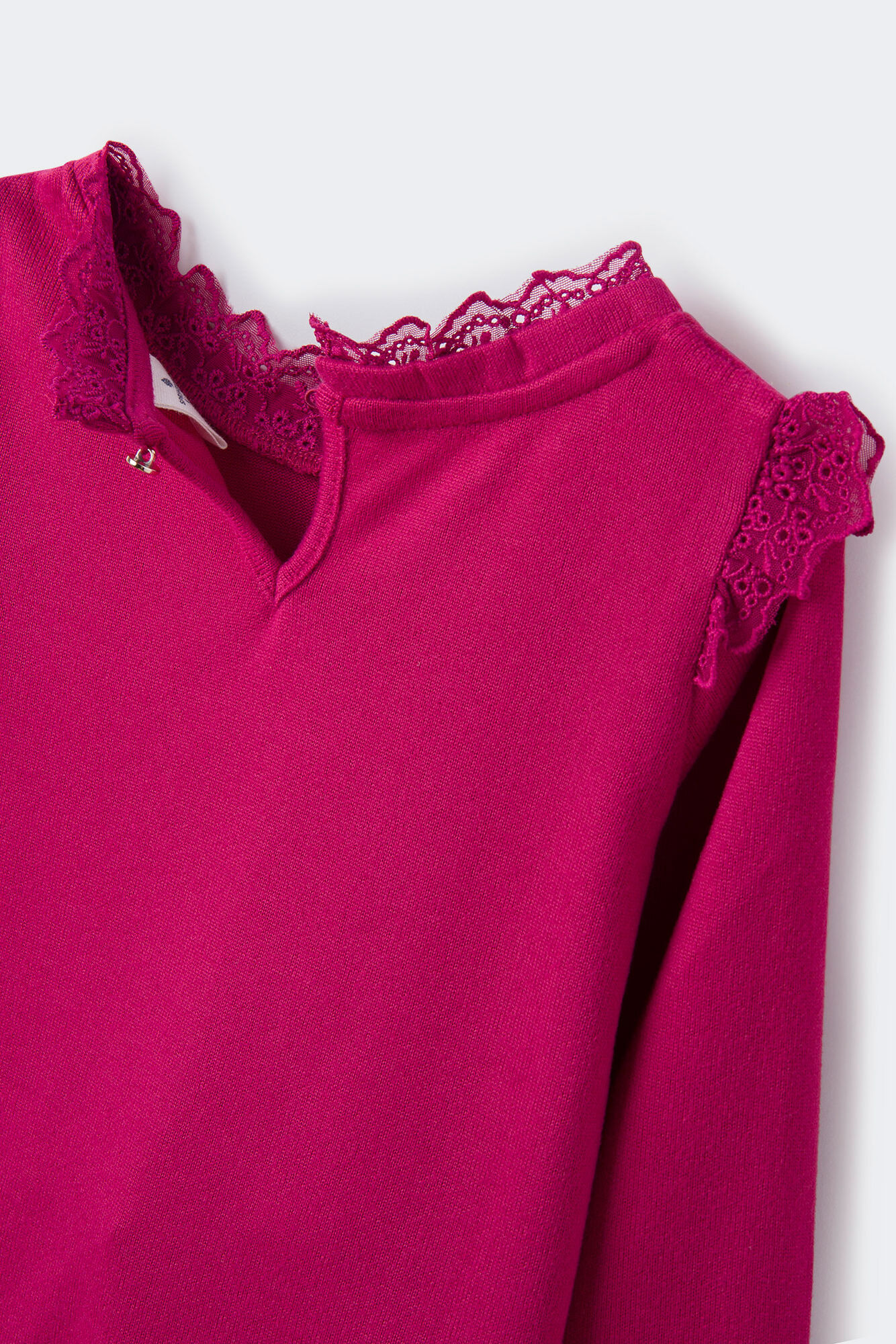 Camiseta suíça bordada para meninas