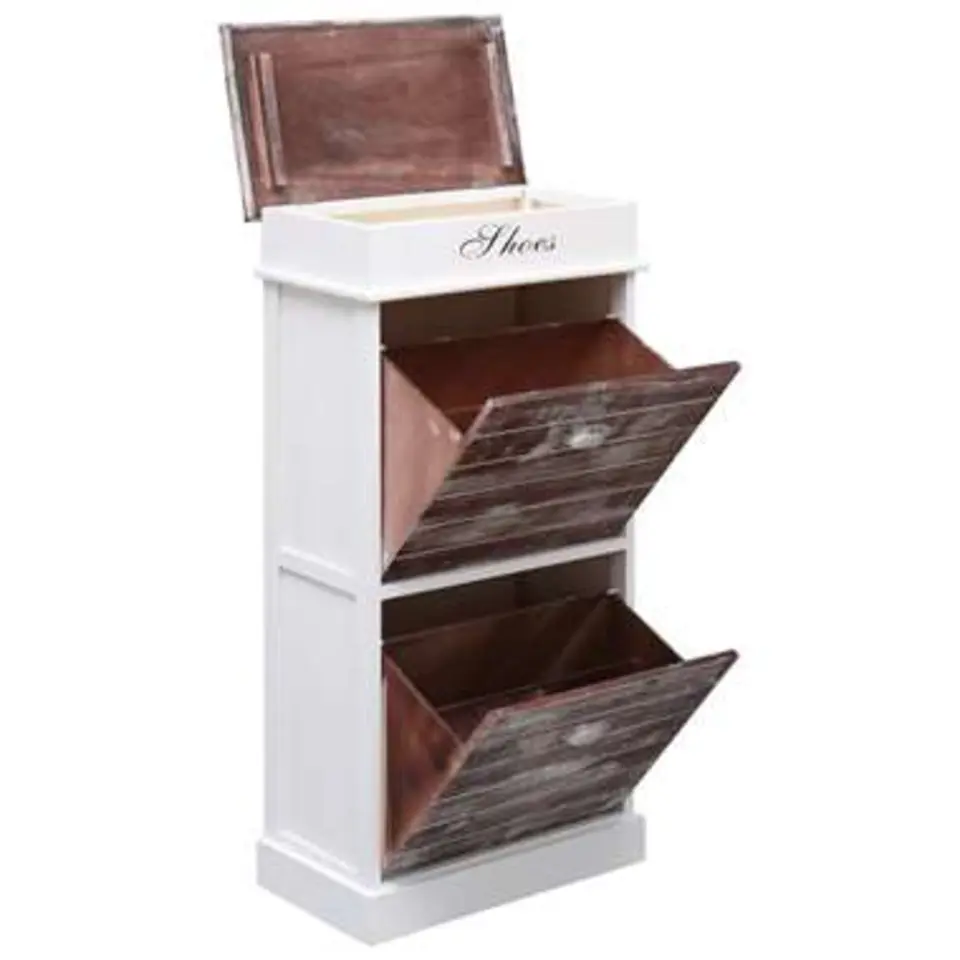 vidaXL - Schoenenkast - Bruin - Hout