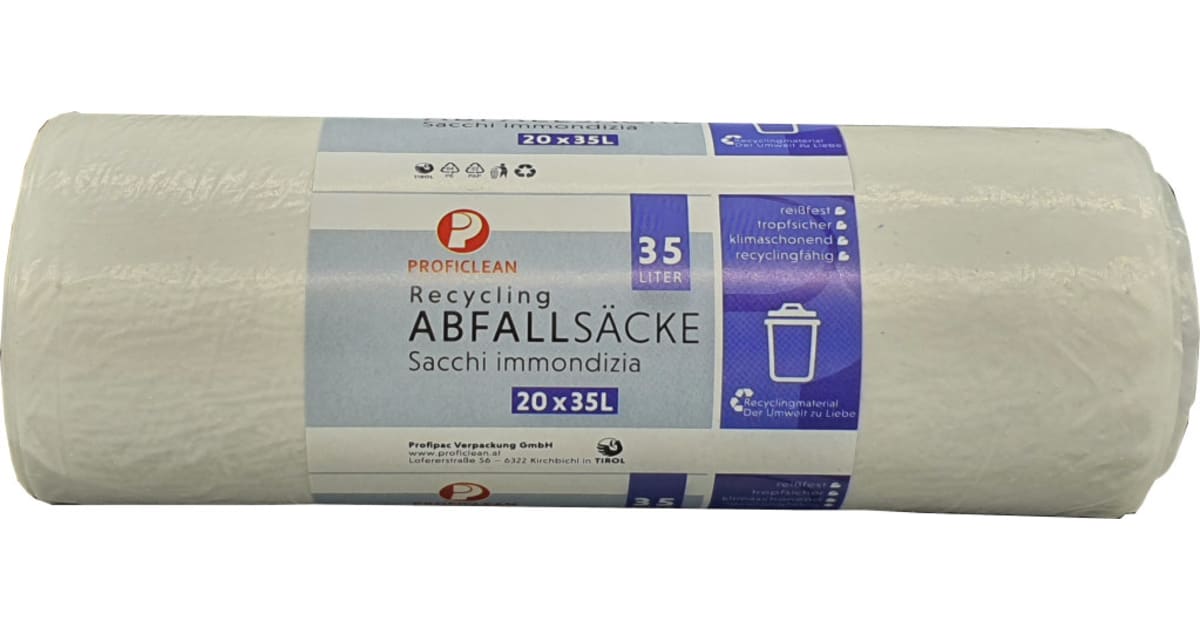 Profi Clean Abfall-Säcke 35 Liter 25er-Packung