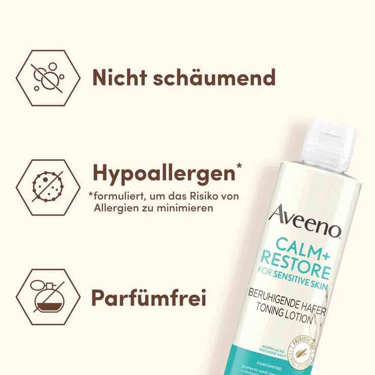 Aveeno Calm + Restore beruhigende Hafer Toning Lotion, 200 ml