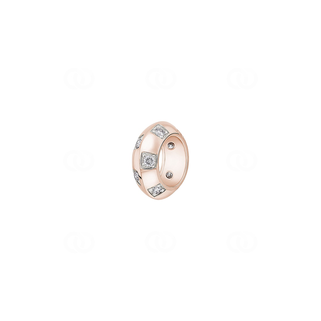Anhänger 750/18 K Roségold mit Diamanten 0.25 ct H/si