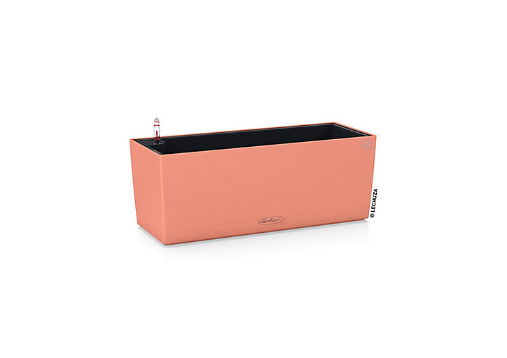 Jardinière Lechuza Color rouge corail 50 x 19 x h.19 cm