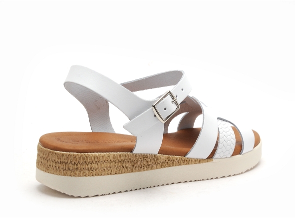Eva frutos nu pieds plats femme 4222 blanc