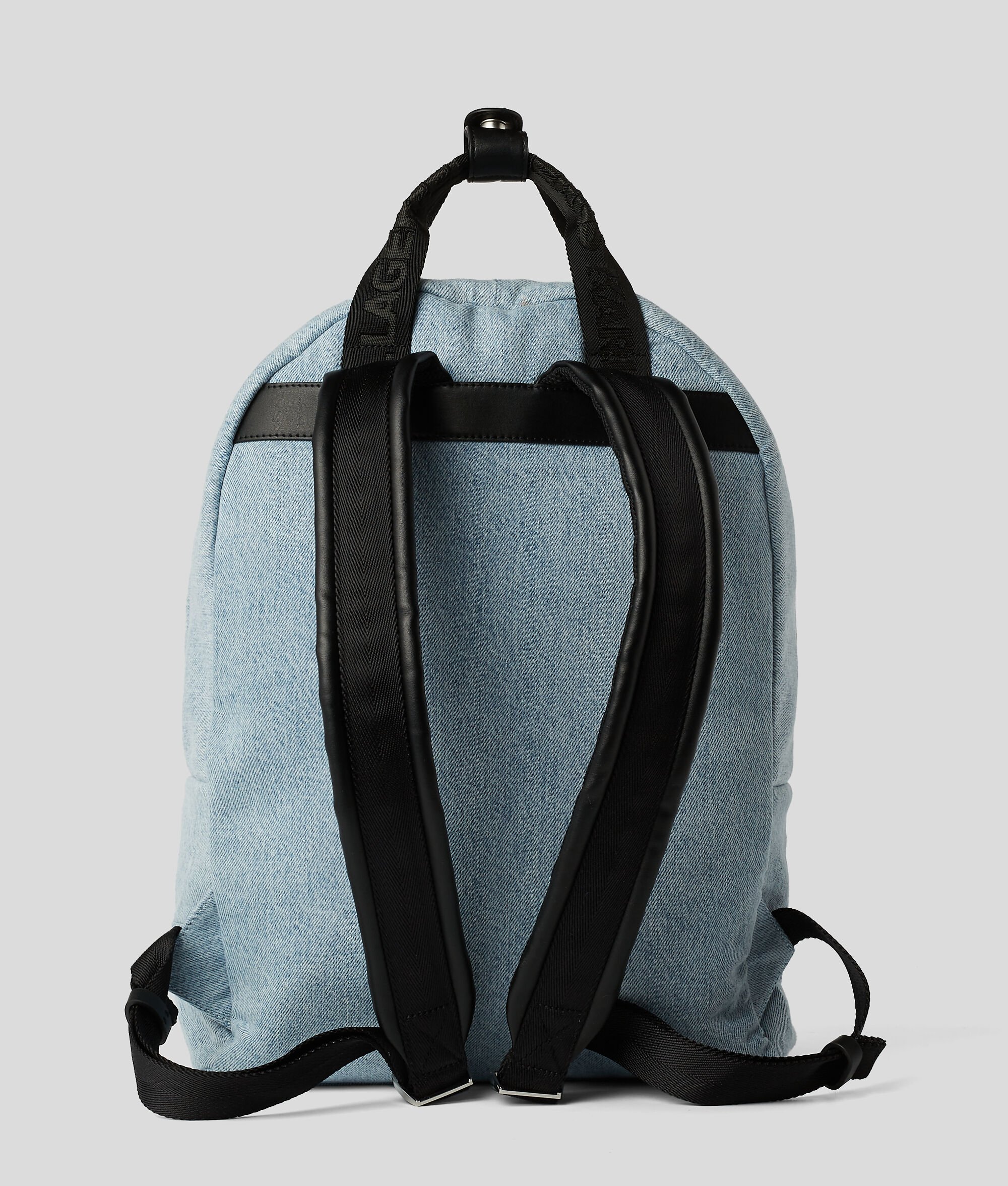 Sac à dos en denim avec écusson à logo KLJ Medium