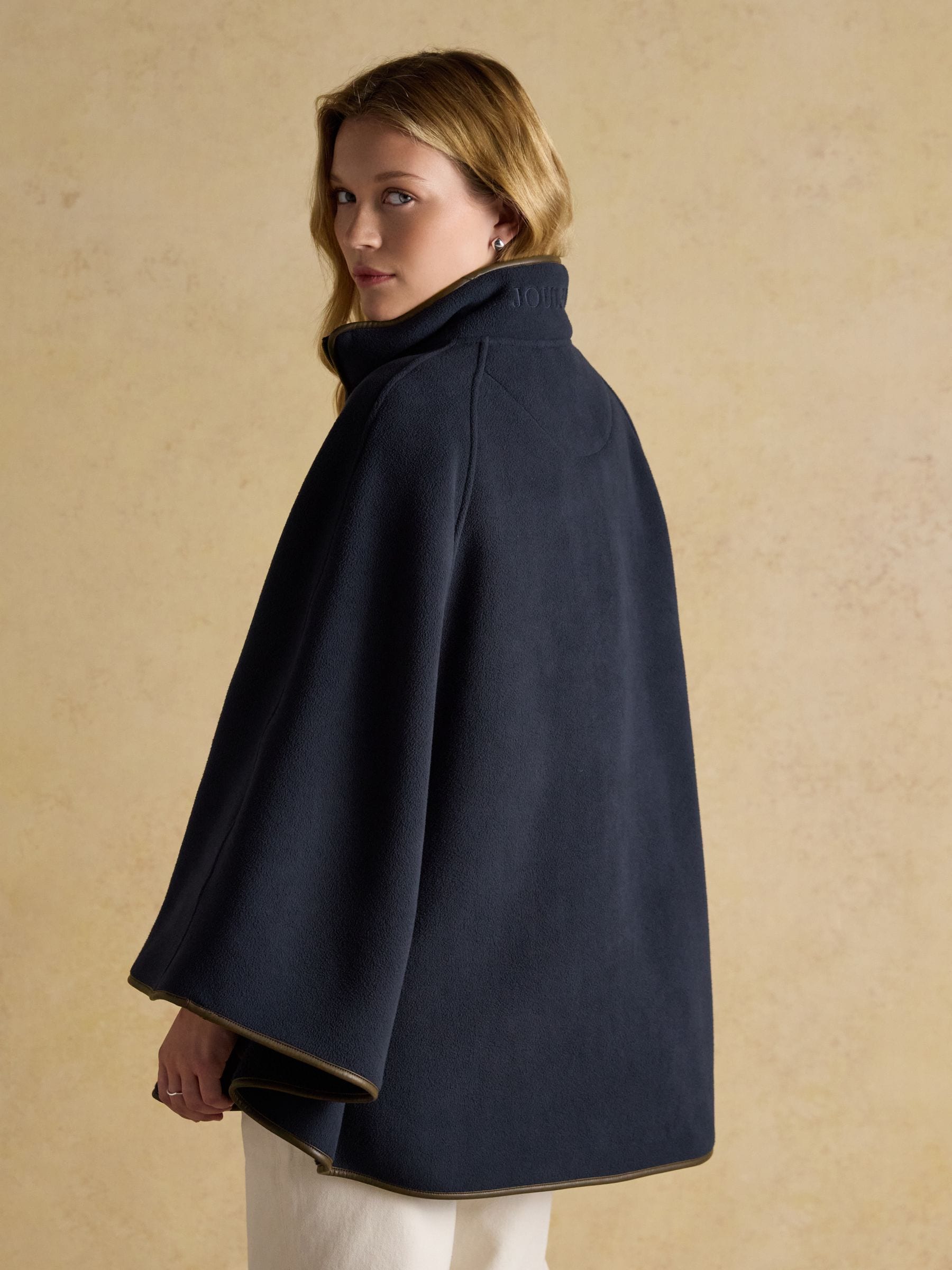 Joules Heritage Fleece Longline Cape