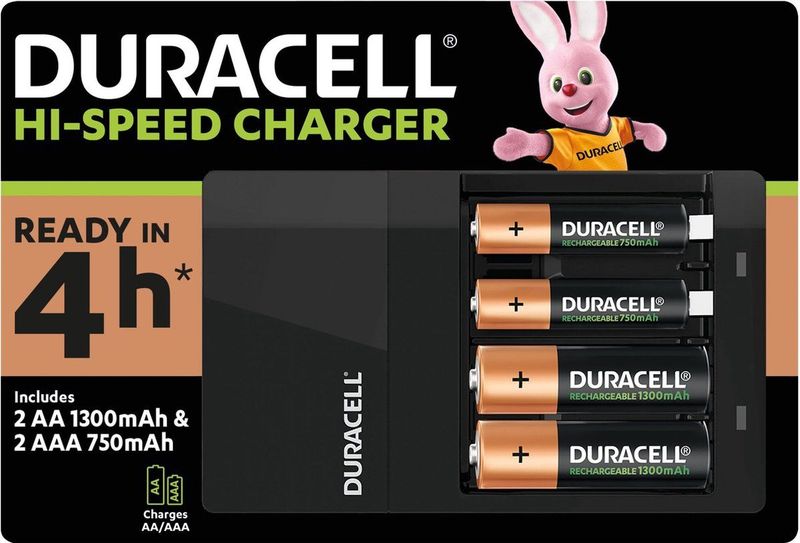 Duracell 4 uur batterij oplader - 1 stuk